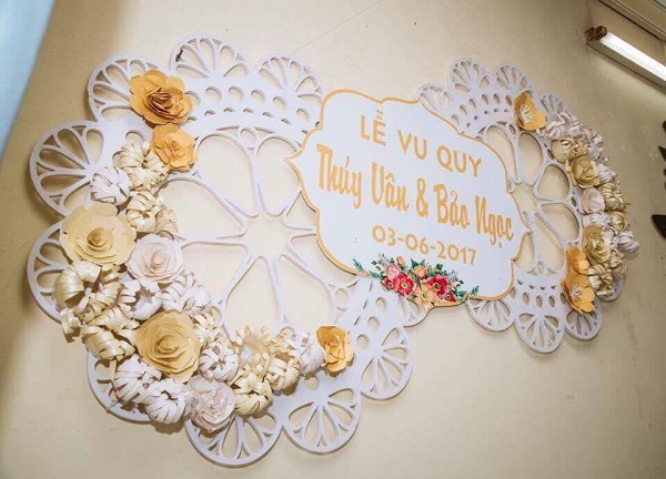 Top 5 địa chỉ cắt chữ xốp đám cưới đẹp, giá rẻ tại TPHCM